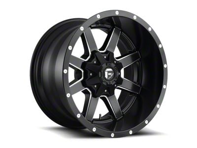 Fuel Wheels Maverick Matte Black Milled 6-Lug Wheel; 22x10; -24mm Offset (04-15 Titan)