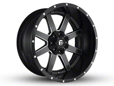 Fuel Wheels Maverick Matte Black Milled 6-Lug Wheel; 24x14; -75mm Offset (04-15 Titan)