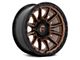 Fuel Wheels Piston Matte Bronze with Gloss Black Lip 6-Lug Wheel; 20x10; -18mm Offset (04-15 Titan)