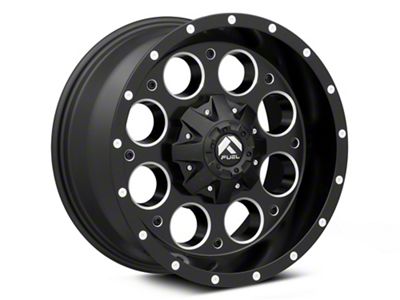 Fuel Wheels Revolver Matte Black Milled 6-Lug Wheel; 18x9; -12mm Offset (04-15 Titan)