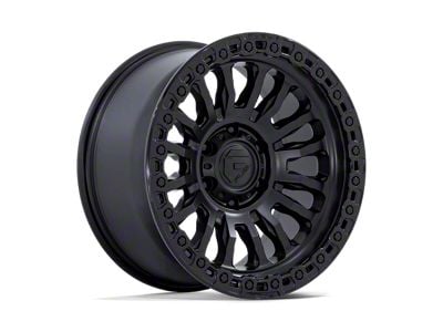 Fuel Wheels Rincon Matte Black with Gloss Black Lip 6-Lug Wheel; 20x9; 20mm Offset (04-15 Titan)