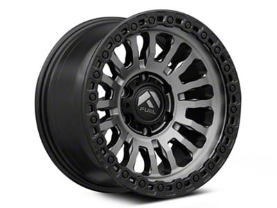 Fuel Wheels Rincon Matte Gunmetal with Matte Black Lip 6-Lug Wheel; 20x10; -18mm Offset (04-15 Titan)