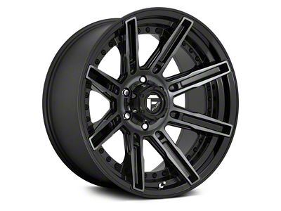 Fuel Wheels Rogue Gloss Machined Double Dark Tint 6-Lug Wheel; 20x9; 1mm Offset (04-15 Titan)