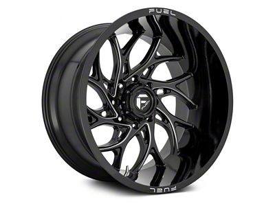 Fuel Wheels Runner Gloss Black Milled 6-Lug Wheel; 20x9; 1mm Offset (04-15 Titan)