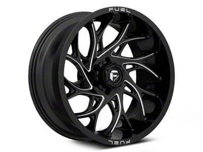 Fuel Wheels Runner Gloss Black Milled 6-Lug Wheel; 20x9; 1mm Offset (04-15 Titan)