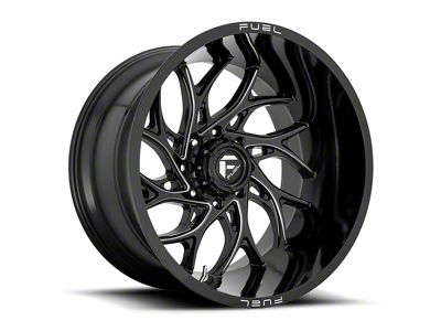 Fuel Wheels Runner Gloss Black Milled 6-Lug Wheel; 22x12; -44mm Offset (04-15 Titan)