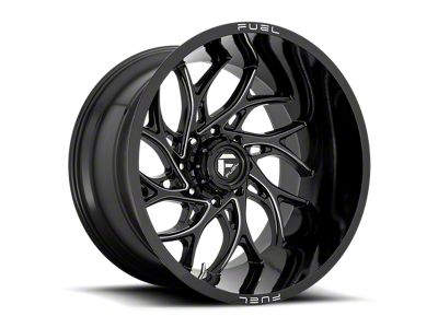 Fuel Wheels Runner Gloss Black Milled 6-Lug Wheel; 24x12; -44mm Offset (04-15 Titan)