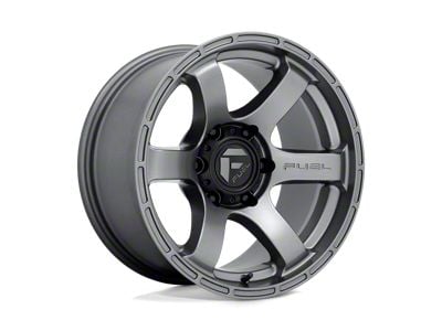 Fuel Wheels Rush Matte Gunmetal 6-Lug Wheel; 20x9; 1mm Offset (04-15 Titan)