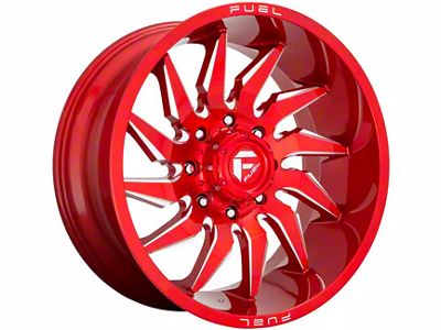 Fuel Wheels Saber Candy Red Milled 6-Lug Wheel; 20x10; -18mm Offset (04-15 Titan)