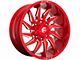 Fuel Wheels Saber Candy Red Milled 6-Lug Wheel; 20x10; -18mm Offset (04-15 Titan)