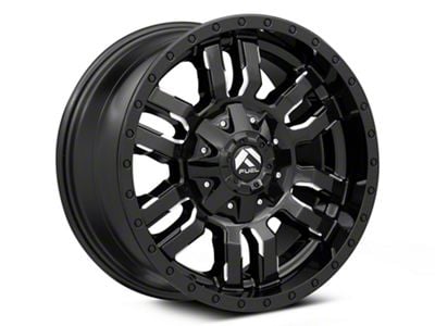 Fuel Wheels Sledge Gloss Black Milled 6-Lug Wheel; 18x9; 19mm Offset (04-15 Titan)