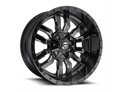 Fuel Wheels Sledge Gloss Black Milled 6-Lug Wheel; 20x9; 19mm Offset (04-15 Titan)