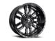 Fuel Wheels Sledge Matte Black Gloss Black Lip 6-Lug Wheel; 24x12; -44mm Offset (04-15 Titan)