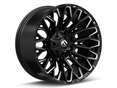 Fuel Wheels Strike Gloss Black Milled 6-Lug Wheel; 20x10; -18mm Offset (04-15 Titan)