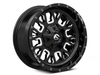 Fuel Wheels Stroke Gloss Black Milled 6-Lug Wheel; 18x9; 1mm Offset (04-15 Titan)