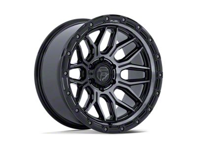 Fuel Wheels Surge Gloss Black Machined with Gray Tint 6-Lug Wheel; 20x9; 20mm Offset (04-15 Titan)