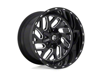 Fuel Wheels Triton Gloss Black Milled 6-Lug Wheel; 20x10; -19mm Offset (04-15 Titan)