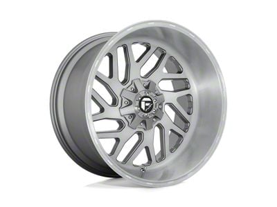 Fuel Wheels Triton Platinum Brushed Gunmetal with Tinted Clear 6-Lug Wheel; 20x12; -44mm Offset (04-15 Titan)