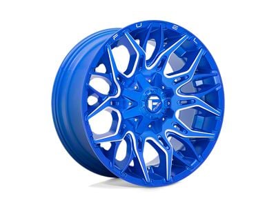 Fuel Wheels Twitch Anodized Blue Milled 6-Lug Wheel; 20x9; 1mm Offset (04-15 Titan)