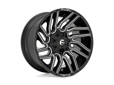 Fuel Wheels Typhoon Gloss Black Milled 6-Lug Wheel; 20x10; -18mm Offset (04-15 Titan)