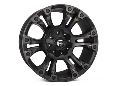 Fuel Wheels Vapor Matte Black Double Dark Tint 6-Lug Wheel; 18x9; 1mm Offset (04-15 Titan)