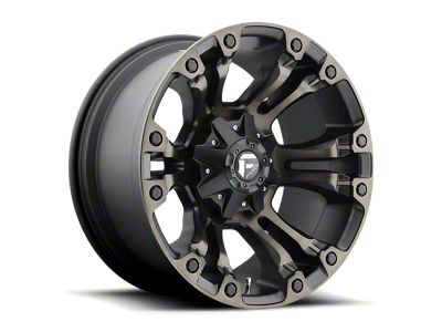 Fuel Wheels Vapor Matte Black Double Dark Tint 6-Lug Wheel; 20x9; 2mm Offset (04-15 Titan)