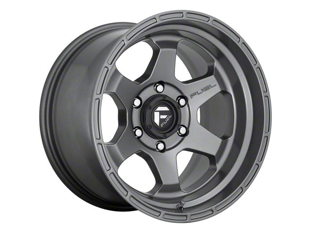 Fuel Wheels Shok Matte Anthracite 6-Lug Wheel; 17x9; 1mm Offset (05-21 Frontier)
