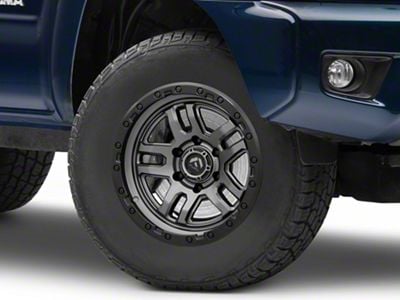 Fuel Wheels Ammo Matte Gunmetal with Black Bead Ring 6-Lug Wheel; 17x9; 1mm Offset (05-15 Tacoma)