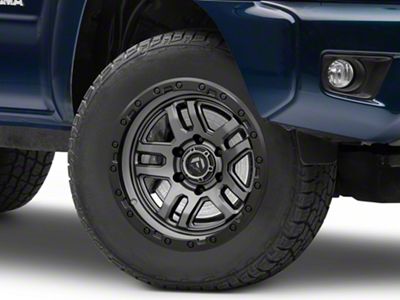 Fuel Wheels Ammo Matte Gunmetal with Black Bead Ring 6-Lug Wheel; 18x9; -12mm Offset (05-15 Tacoma)