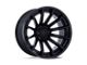 Fuel Wheels Burn Matte Black with Gloss Black Lip 6-Lug Wheel; 20x9; 1mm Offset (05-15 Tacoma)