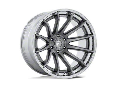 Fuel Wheels Burn Platinum with Chrome Lip 6-Lug Wheel; 20x9; 1mm Offset (05-15 Tacoma)