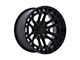 Fuel Wheels Celsius Matte Black with Gloss Black Lip 6-Lug Wheel; 17x9; 1mm Offset (05-15 Tacoma)