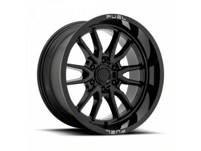 Fuel Wheels Clash Gloss Black 6-Lug Wheel; 24x12; -44mm Offset (05-15 Tacoma)