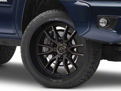 Fuel Wheels Clash Matte Black Double Dark Tint 6-Lug Wheel; 24x12; -44mm Offset (05-15 Tacoma)