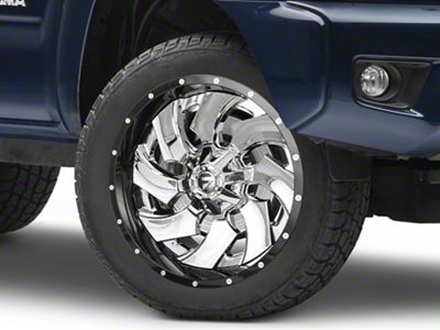Fuel Wheels Cleaver Chrome with Gloss Black 6-Lug Wheel; 22x10; -13mm Offset (05-15 Tacoma)