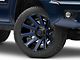 Fuel Wheels Contra Gloss Black with Blue Tinted Clear 6-Lug Wheel; 20x9; 20mm Offset (05-15 Tacoma)