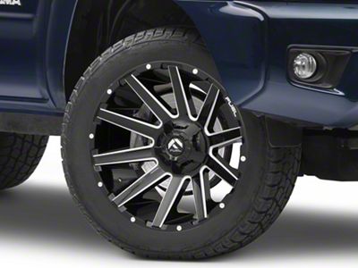 Fuel Wheels Contra Gloss Black Milled 6-Lug Wheel; 20x9; 20mm Offset (05-15 Tacoma)