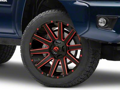 Fuel Wheels Contra Gloss Black with Red Tinted Clear 6-Lug Wheel; 20x9; 20mm Offset (05-15 Tacoma)