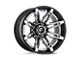 Fuel Wheels Fusion Forged Brawl Chrome with Gloss Black Lip 6-Lug Wheel; 24x12; -44mm Offset (05-15 Tacoma)