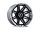 Fuel Wheels Fusion Forged Brawl Gloss Black Brushed Dark Tinted Clear 6-Lug Wheel; 20x10; -18mm Offset (05-15 Tacoma)