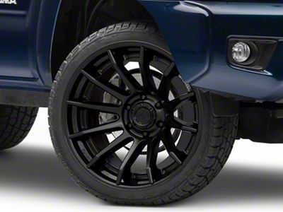 Fuel Wheels Fusion Forged Burn Matte Black with Gloss Black Lip 6-Lug Wheel; 24x12; -44mm Offset (05-15 Tacoma)