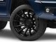 Fuel Wheels Fusion Forged Burn Matte Black with Gloss Black Lip 6-Lug Wheel; 24x12; -44mm Offset (05-15 Tacoma)