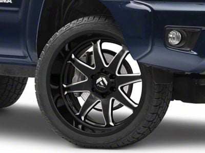 Fuel Wheels Hammer Gloss Black Milled 6-Lug Wheel; 22x10; -18mm Offset (05-15 Tacoma)