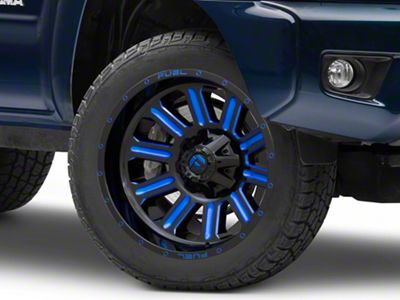 Fuel Wheels Hardline Gloss Black with Blue Tinted Clear 6-Lug Wheel; 20x9; 20mm Offset (05-15 Tacoma)