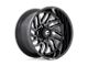 Fuel Wheels Hurricane Gloss Black Milled 6-Lug Wheel; 24x12; -44mm Offset (05-15 Tacoma)