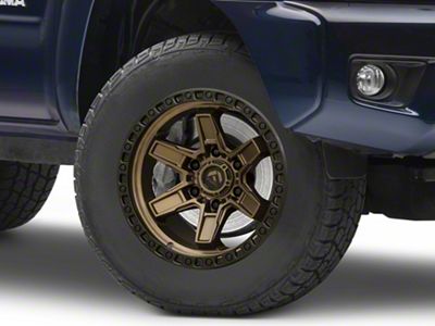 Fuel Wheels Kicker Matte Bronze with Black Bead Ring 6-Lug Wheel; 17x9; 1mm Offset (05-15 Tacoma)