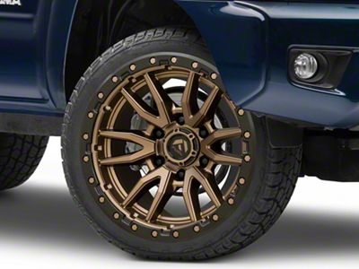 Fuel Wheels Rebel Matte Bronze with Black Bead Ring 6-Lug Wheel; 22x9; 20mm Offset (05-15 Tacoma)