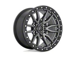 Fuel Wheels Rebel Matte Gunmetal with Black Bead Ring 6-Lug Wheel; 16x8; 1mm Offset (05-15 Tacoma)