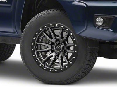 Fuel Wheels Rebel Matte Gunmetal with Black Bead Ring 6-Lug Wheel; 18x9; 1mm Offset (05-15 Tacoma)