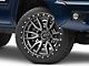 Fuel Wheels Rebel Matte Gunmetal with Black Bead Ring 6-Lug Wheel; 22x9; 20mm Offset (05-15 Tacoma)